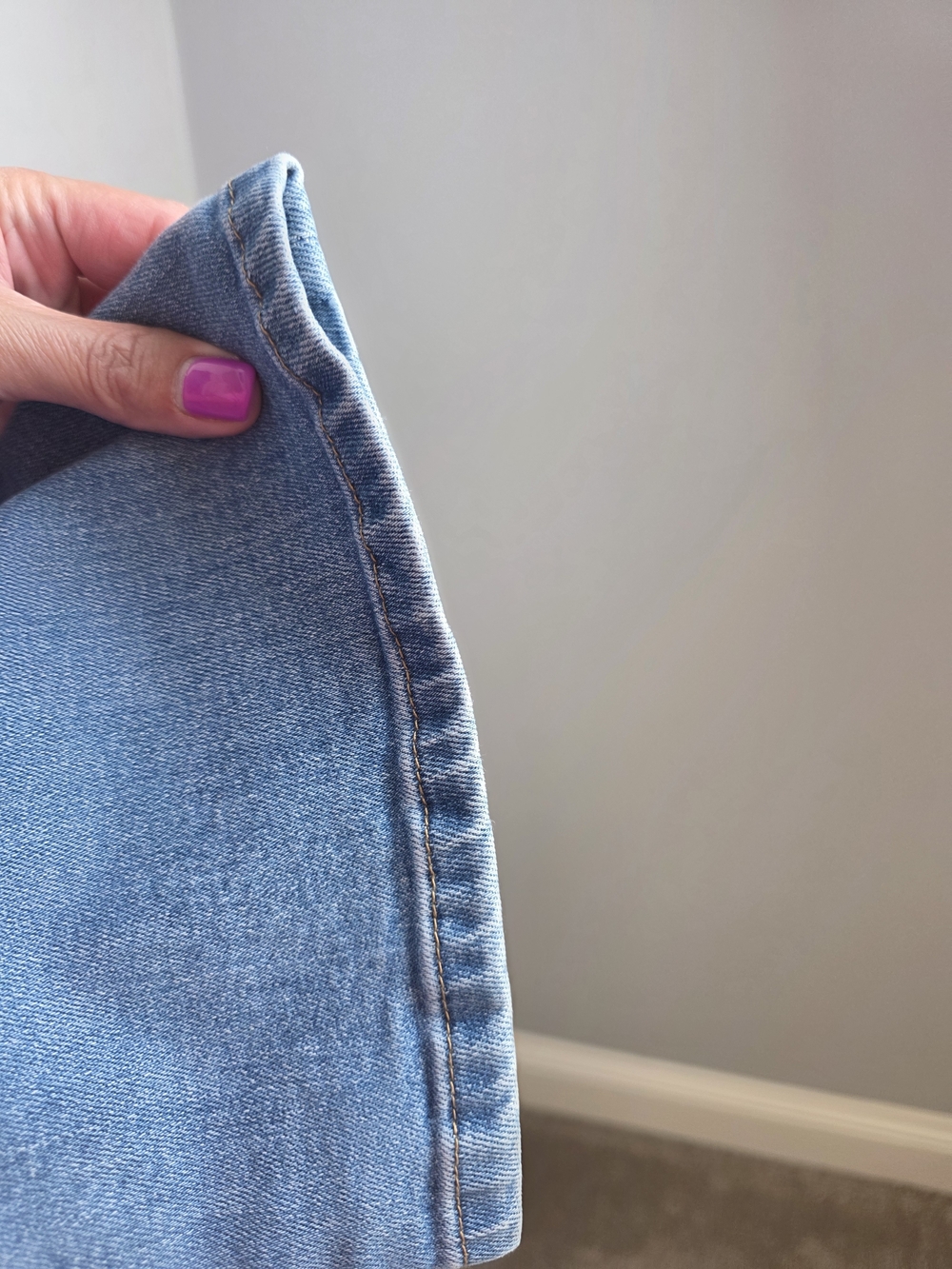Quince Bella Stretch High Rise Kick Flare Jeans Size 32 Medium Wash - Picture 10 of 16